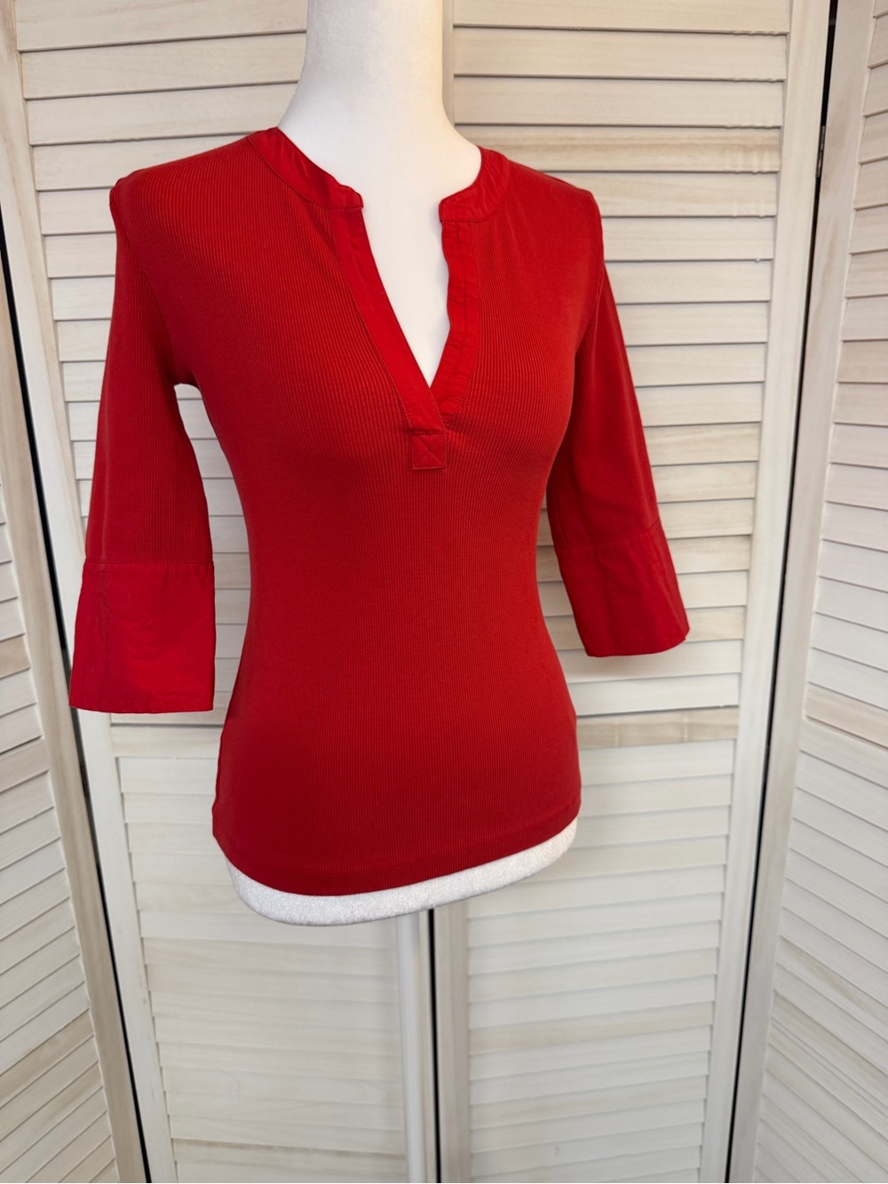 Anthropologie Maeve Top NWOT sz XS red